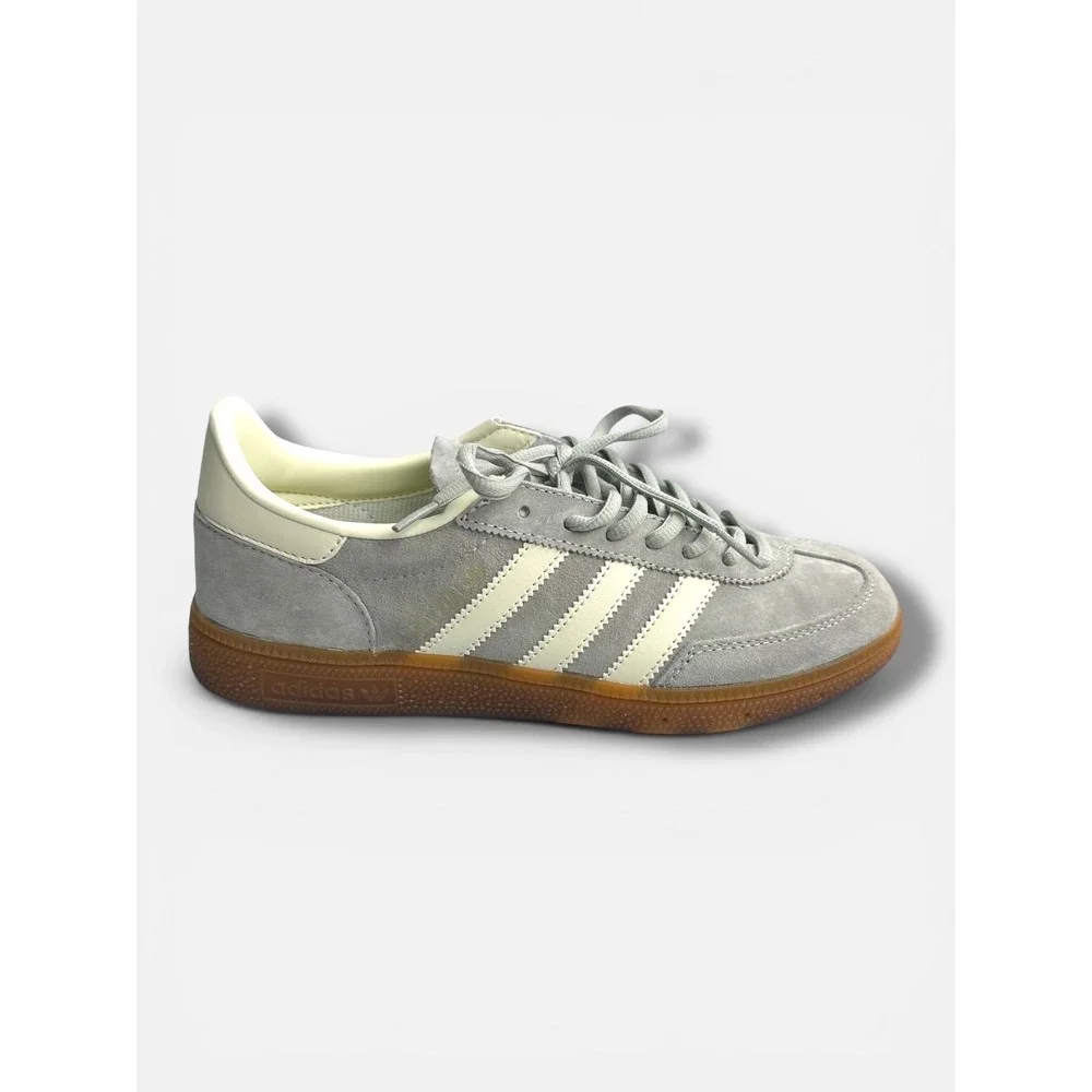 Adidas Handball Spezial Grey Off White Gum Suede Sneakers Mens 7 Womens 8 - Picture 1 of 9